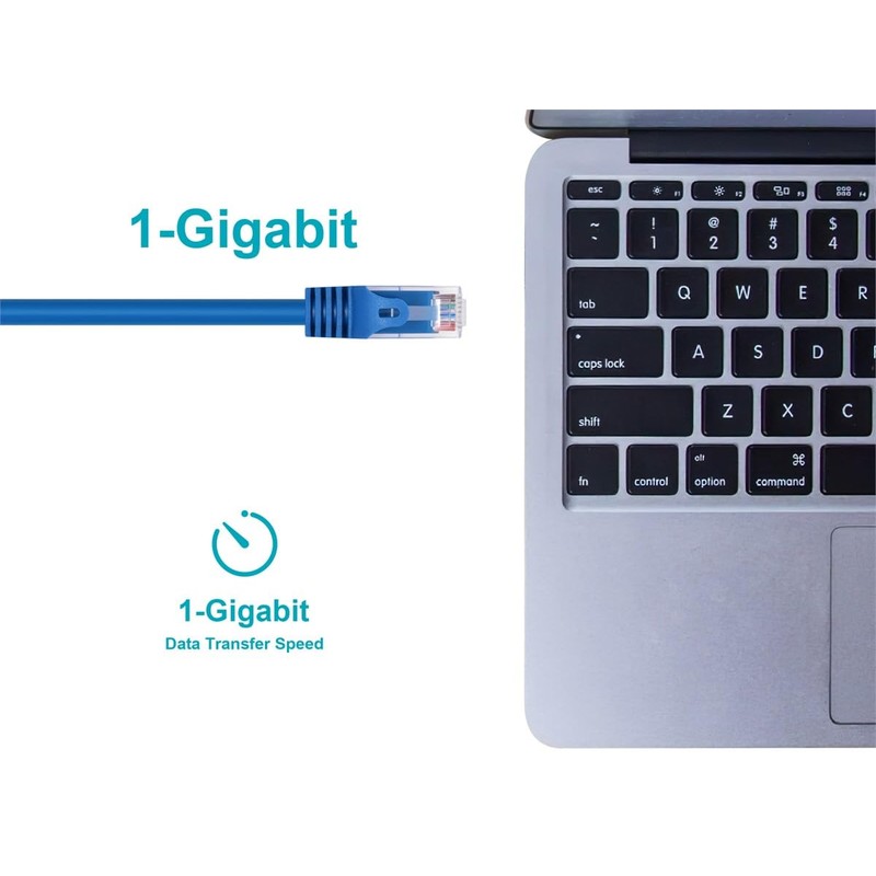 Monoprice Cat6 Ethernet Patch Cable - Snagless RJ45, 24AWG Stranded