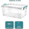 Best House | Plastic Storage Box with Clips & Lid