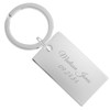 THINGS REMEMBERED Engraved Nickel Rectangle Keychain (Free Customization)