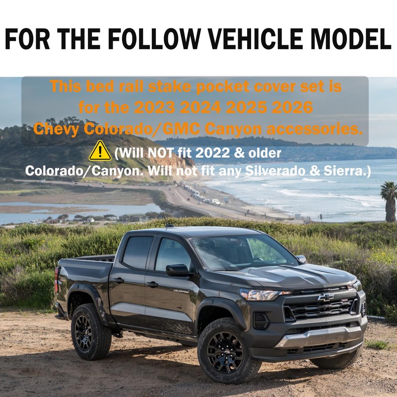 EVPLNT Stake Pocket Cover Set of Two Compatible with Chevy