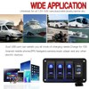 Switch Panel, Waterproof, Boat Switch, 3 Rungs, Car, Boat, Marine,