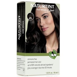 Tinte para cabello permanente sin amoníaco para retocar raíces Naturtint (marrón oscuro)