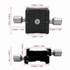 Quick Release Plate Mount Adapter Clamp Tripod Head Clamp Two