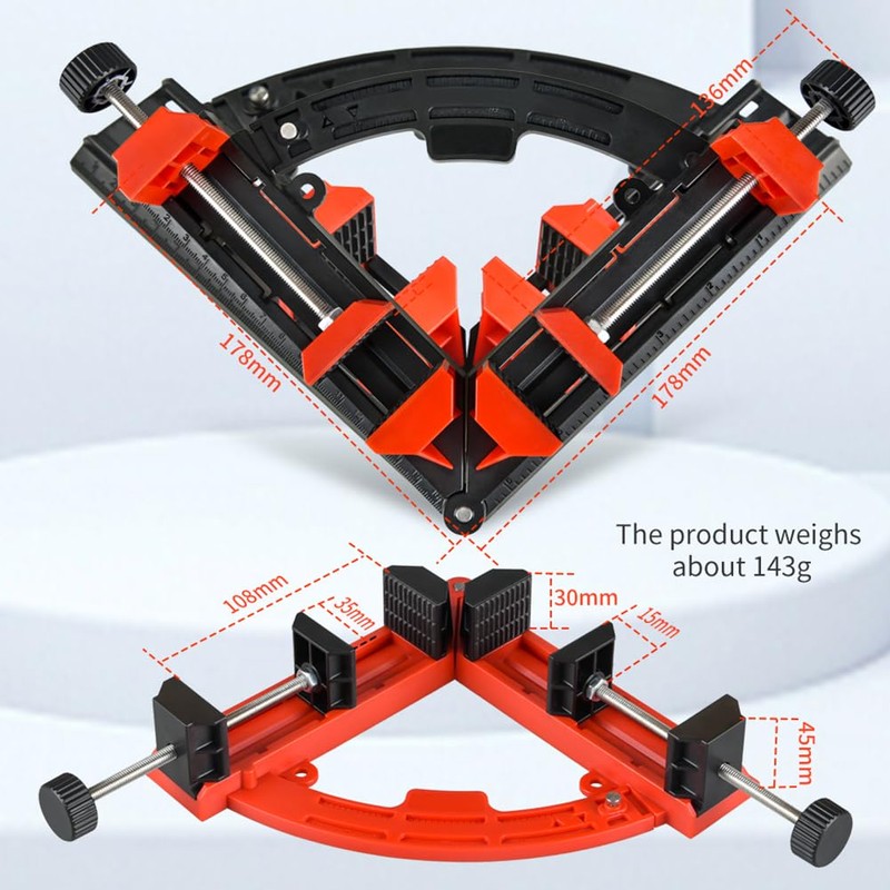 NS Juvyig Right Angle Clamp, Multi Angles Movable Corner Clamps,