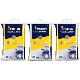 MYNERK Morton Clean and Protect Water Softener Salt Pellets, 40 LB Bag (3), White