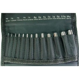 13pc Set Calor Style of Insertion Taper 18g-00g (1mm-10mm) Expanders Lobe Expansion