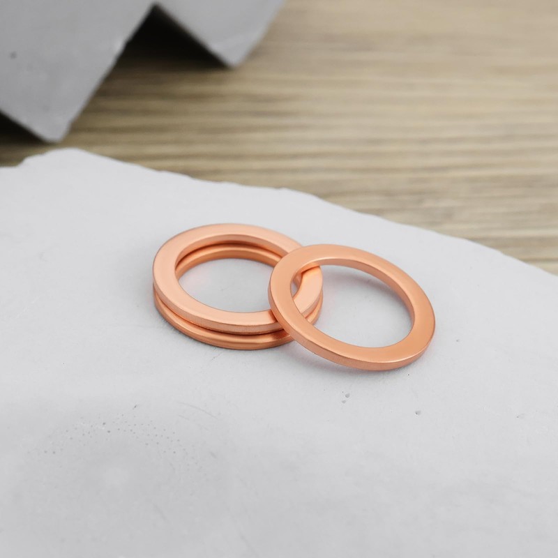 Briny River 40Pcs Automobile Brake Line Copper Washer M10 Washer