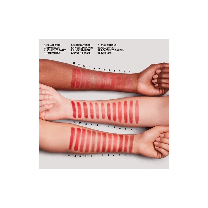 Labial Mac Powder Kiss Velvet Blur Slim Stick Color Wild