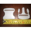 Unbranded Single White Plastic Side Release Buckles - 2 Inch