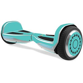 MightySkins Skin Compatible with Razor Hovertrax 1.5 Hover Board - Solid Turquoise | Protective, Durable, and Unique Vinyl wrap Cover | Easy to Apply, Remove, and Change Styles | Made in The USA