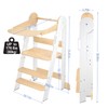 Toddler Tower, Toddler Kitchen Stool Helper with 3 Height Adjustable