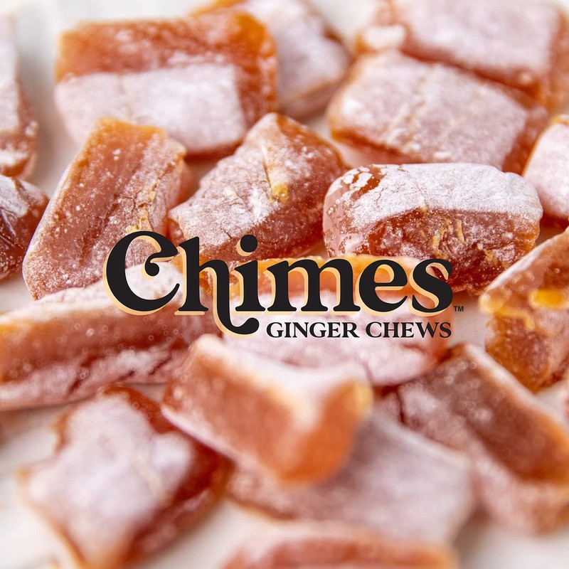 CHIMES PEPPERMINT Ginger Chews (1-Pound 1 LB BAG) Premium Natural
