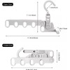 2PCS Folding Drying Racks - Multifunctional 5-Hole Hangers for Travel,