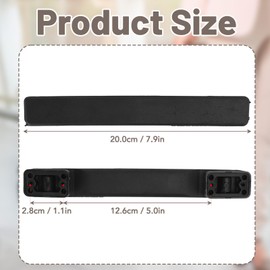 Yowmina Pack of 2 Suitcase Handle Replacement, Luggage Suitcase Handle, 20 cm Plastic Travel Suitcase Repair Accessories, Travel Replacement Luggage Handle for Suitcase, Box, Luggage Case, Tool Case