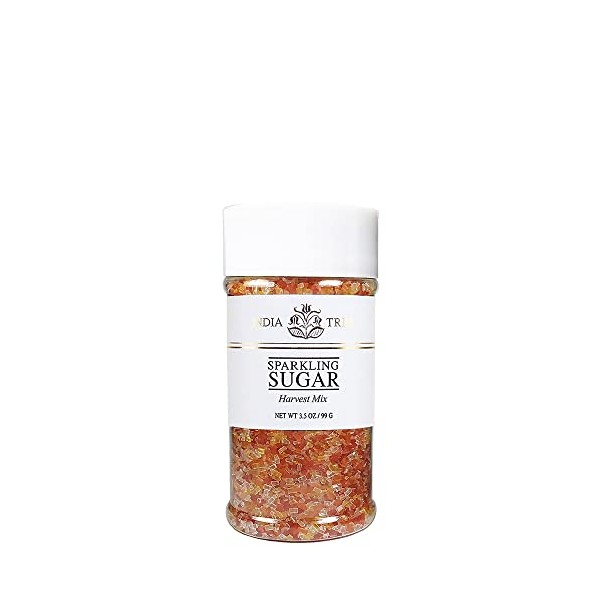 India Tree Harvest Mix Sparkling Sugar, 3.5 oz