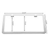SunplusTrade 2 Stainless Steel Polish Mirror License Plate Frame +