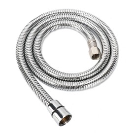 LukLoy Stainless Steel Shampoo Bowl Hose, 1/2" Thread Water Pipe to 1/2" Thread Sprayer Head for Barber Shop & Salon Sink Replacement Part for Shampoo Bowl Faucet and Sprayer, 47" Long