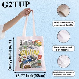 G2TUP Indianapolis Indiana Travel Tote Bag Indianapolis Souvenir Gift Indianapolis Landmarks Shoulder Bag Indianapolis Merch (Indianapolis TG)