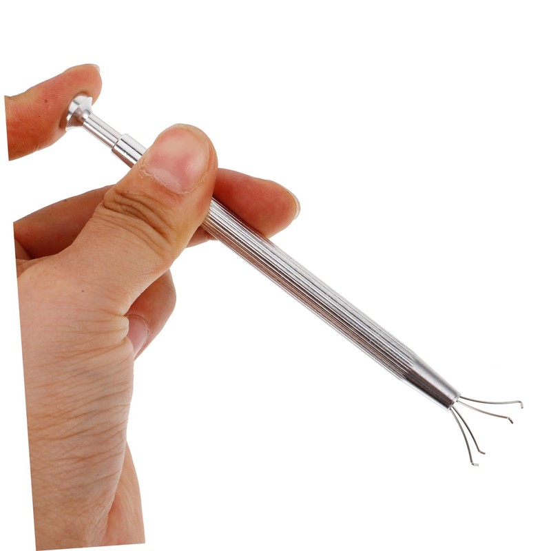 TEHAUX 1 Set Heavy Duty Stainless Steel Jewelry Tweezers Multi