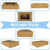 KEYIDO 20 Pack Kraft Cookie Boxes with Window, 8.5”×5.5”×2” Sweet