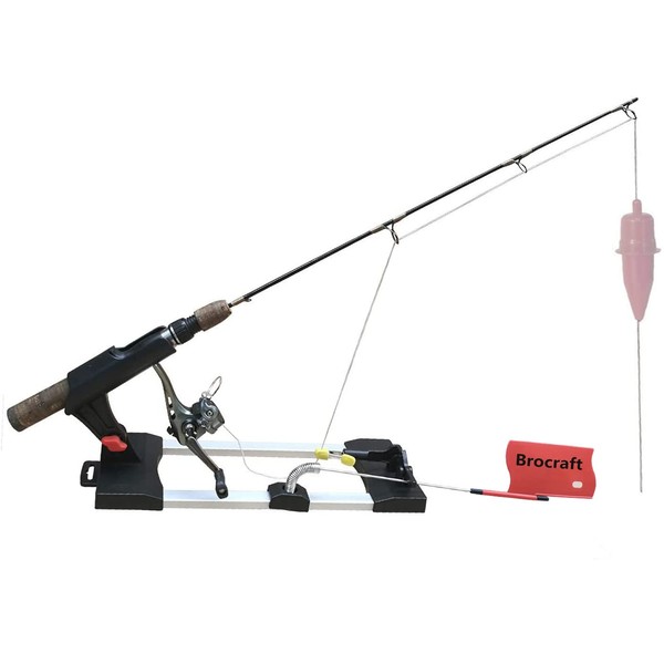 BroCraft Ice Fishing Tip-Ups / Ice Fishing Rod Holder / Ice Fishing Tip Down / Ice Fishing Rigger