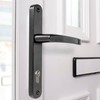 TSS UPVC Door Handle Set in Anthracite Grey, 92mm PZ