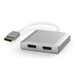 WJESOG Displayport to Dual Displayport MST DP to 2 DP Splitter Multi Stream Transport Hub, for Mac and Windows7/8/10