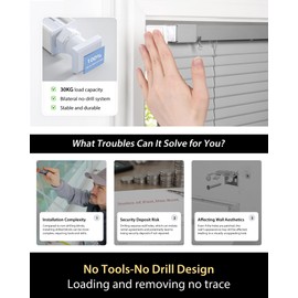 UNISHADES No Tools No Drill Cordless Mini Blinds, 100% Privacy L-Shaped Blades 1" Vinyl Blinds for Indoor Windows, for Windows Size (26" W × 48" H) Color (Grey)