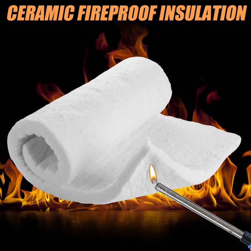 MIVIDE 3 Pack 23.6" x12.2" x1" (Thick) Ceramic Fiber Insulation,