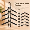 5-in-1 Space-Saving Closet Hangers for Clothes – Detachable Stainless Steel