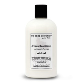 The Soap Exchange Hair Conditioner - Wicked Scent - Hand Crafted 12 fl oz / 354 ml Natural Artisan Hair Care, Sulfate & Paraben Free, Nourish, Moisturize, & Protect. Made in the USA.