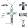 Cross Necklace S925 Religious Cross Pendant Abalone Shell Christian Jewelry