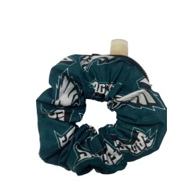 SHOPGALNY Philadelphia Eagles Lg PRINT HAIR ZIPPER SCRUNCHIE Set Of 2 GIFT IDEA, CAMP, GYM