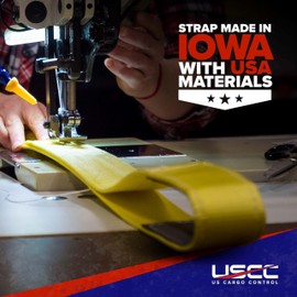 Made in USA Recovery Tow Strap 4 Inch x 30 Foot (32,000 lbs. Break Strength) with Storage Bag, Heavy Duty Cordura Reinforced Loops, Emergency 4x4 Off Road Vehicle Recovery, US Cargo Control