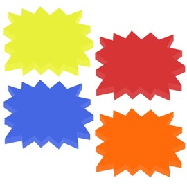 Colorful Price Tags, 200Pcs Star Shape Blank Signs Price Display Tag Label Sign for Party Favors 9 x 7 cm