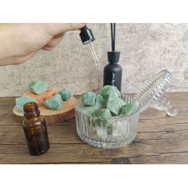 MAIBAOTA Natural Green Aventurine Raw Crystals Bulk Healing Crystal Stones 1" Raw Rough Gemstones Rocks for Tumbling Polishing Cutting Reiki Witch Quartz Crystals