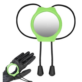 LUAATT 360 Observe Diving Wrist Mirror,Scuba Dive Convex Mirror with Bungee Cord for Enhanced Situational Awareness and Safety(Green)