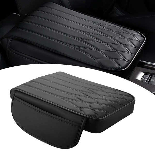 Ferianl Upgraded Car Center Console Cover, Heightening Car Armrest Cushion,