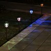 EXCMARK 10 Pack Solar Lights Outdoor Decorative, Solar Pathway Lights