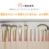 JetWave Cosmetic Brush Pouch, PU Leather, Large Capacity, Makeup Pouch,