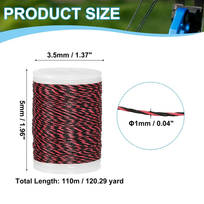 sourcing map Archery Recurve Bow String Serving Thread 120 Yard