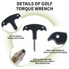 MCSDFN Golf Wrench Tool with Plastic Handle, Stainless Steel Golf
