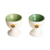Home Deco London Ceramic Bee Egg Cups, Set of 2,