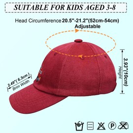 FYBW Tractor Hats for Kids, Cute Embroidered Fire Engines Toddler Baseball Cap Adjustable Sun Hat for Boys Girls Age 3-8(BH03 Red)