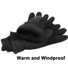 Warm Gloves Leather Winter Insulated Fleece Thermal for Snow Skiing