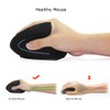 Wireless Vertical Ergonomic Optical Mouse Rechargeable Mouse with USB for