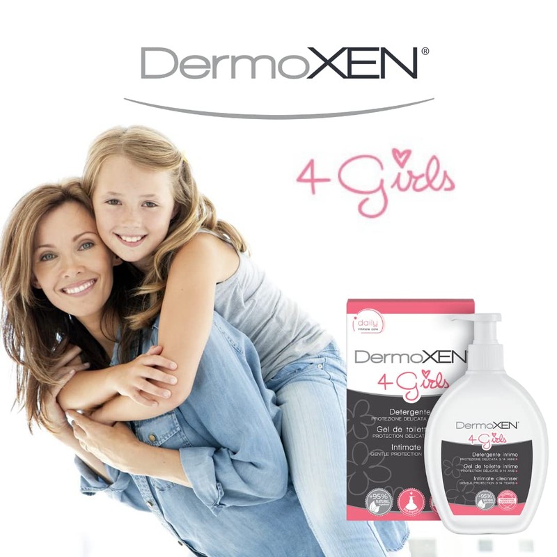 DERMOXEN 4 GIRLS Perdiatrischer Intimreiniger für Kinder von 2-13 Jahren.