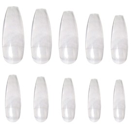 Nail Tips, Ballerina Cut, Clear (500 Count)