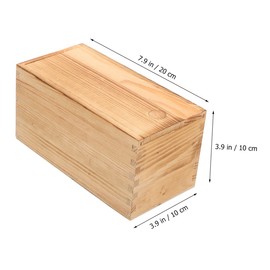 Healvian 2pcs Jewelry Box with Sliding Lid Creative Organizer Case for Home Storage Lightweight Wood Container for Jewelry Protection and Easy Carrying