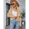 ZAFUL Womens Fall Cable Knit Chunky Cardigan Sweaters Casual Long